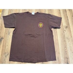 Old Guys Rule Mens Large Brown Still Crazy After All These Beers Graphic T-Shirt